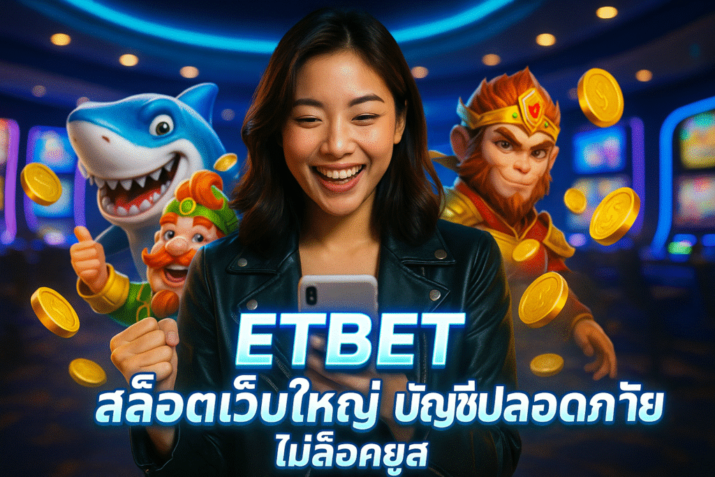 ETBET สล็อตเว็บใหญ่ บัญชีปลอดภัย ไม่ล็อคยูส