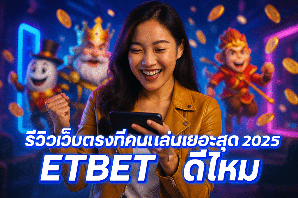รีวิวเว็บตรงที่คนเล่นเยอะสุด 2025 ETBET ดีไหม