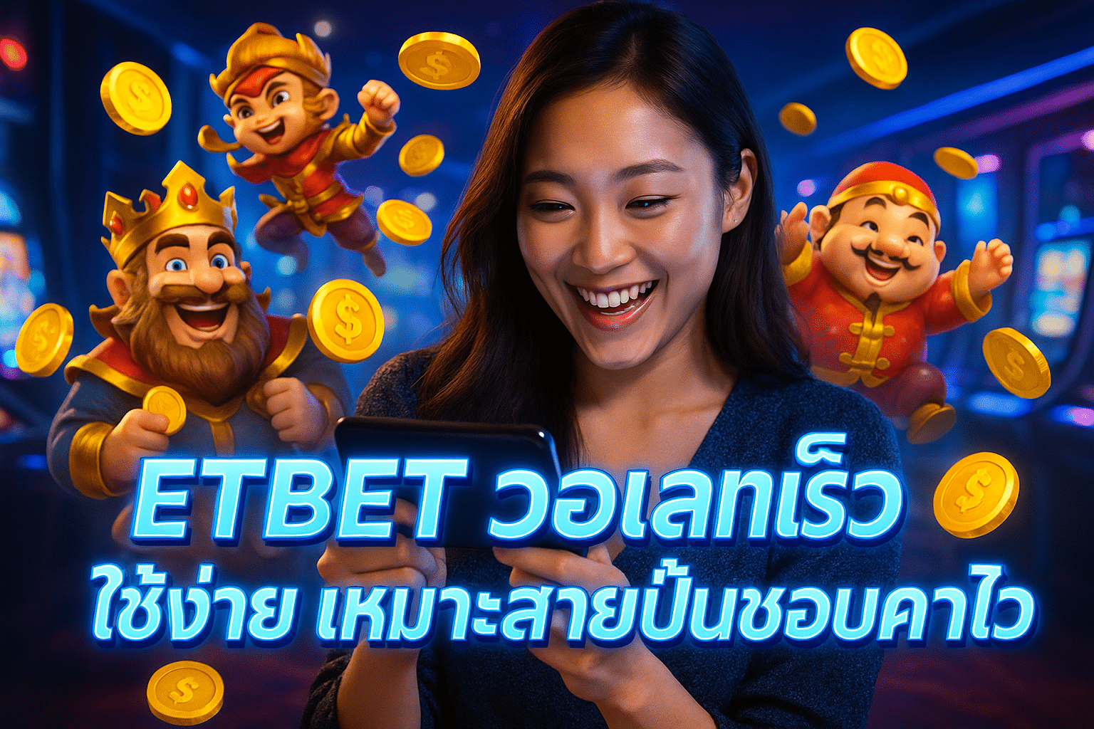 ETBET วอเลทเร็ว ใช้ง่าย เหมาะสายปั่นชอบความไว